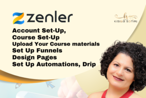 Set up new zenler online course