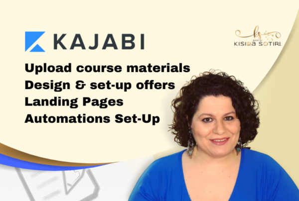 Upload and set up for you kajabi course materials